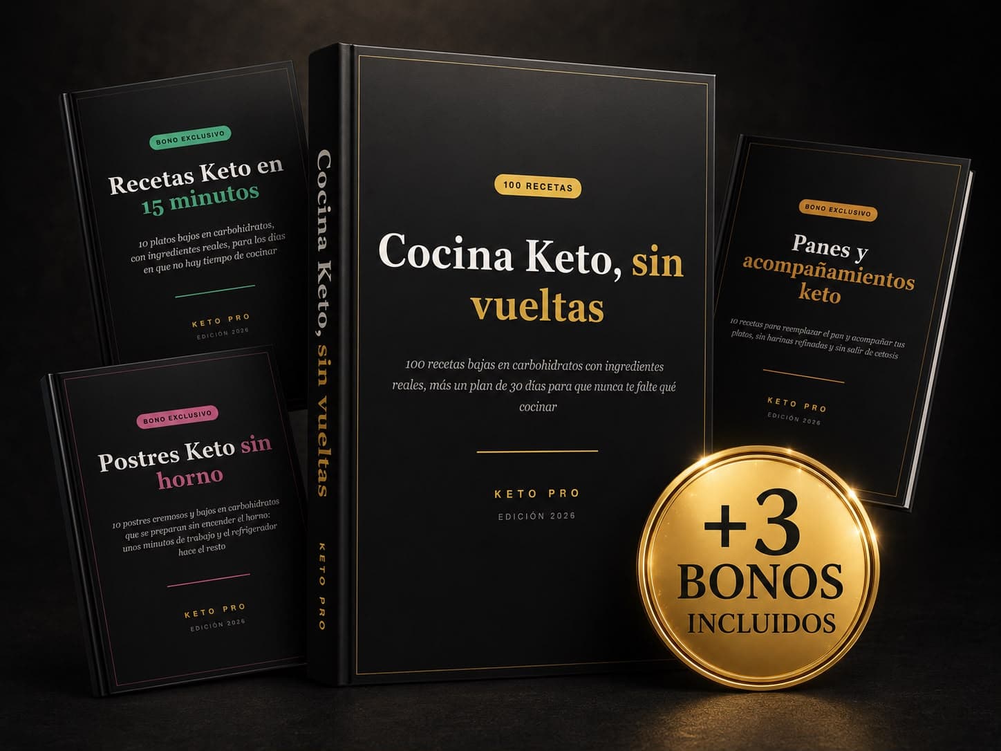 Recetario KETO PRO — recetas, menú de 30 días y lista de compras