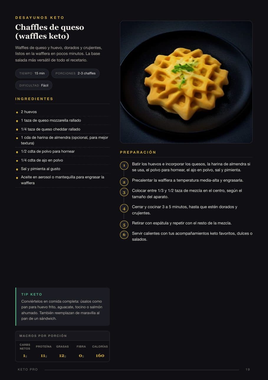 Una receta, una página